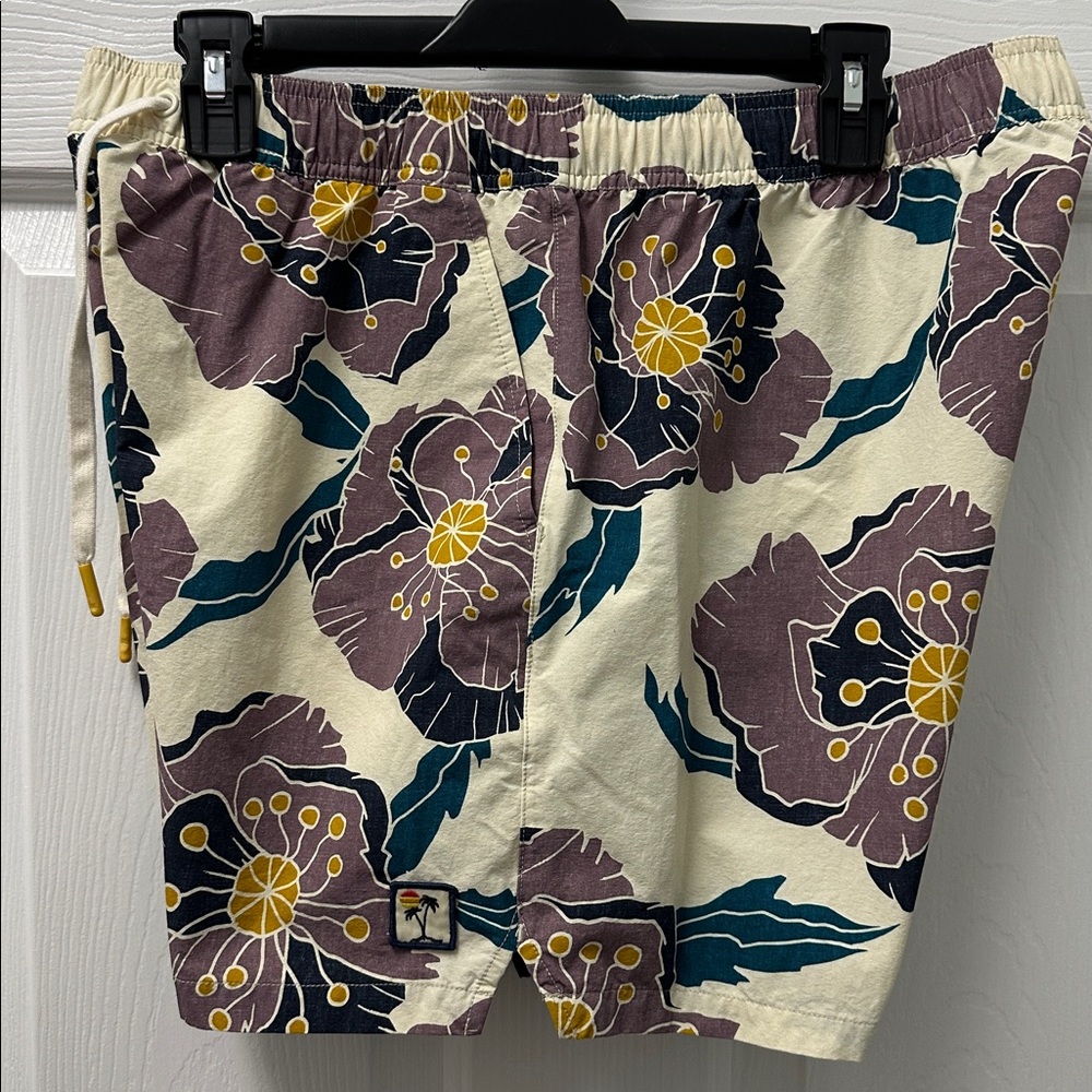 Floral Drawstring Swim Trunks - Picture 3 of 11